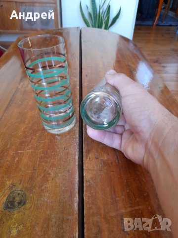Стара стъклена чаша,чаши #5, снимка 4 - Антикварни и старинни предмети - 34634300