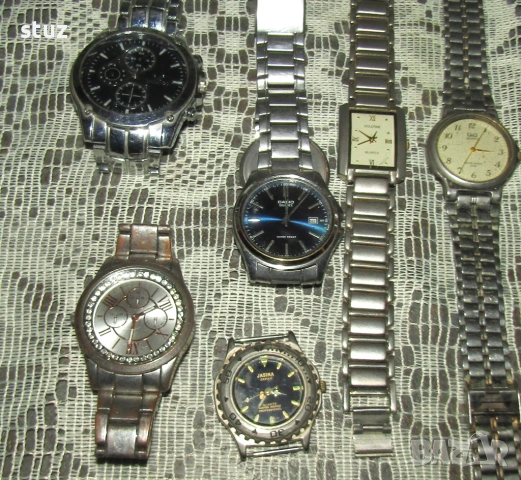 Ръчни кварцови часовници възстановяване, или за части, сет 12 бр., снимка 4 - Антикварни и старинни предмети - 53125104