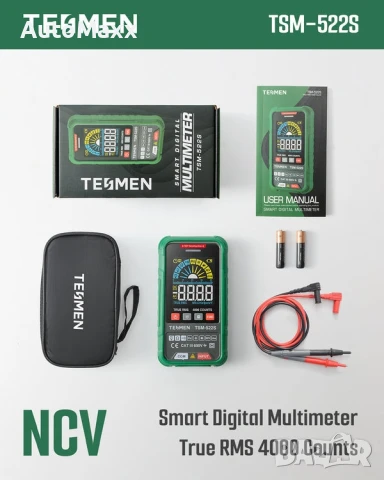 Цифров мултицет TESMEN TSM-522S, TRMS 4000 броя

, снимка 7 - Други инструменти - 50971876