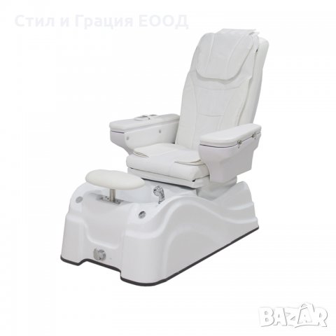 Стол за спа педикюр - маникюр - масаж Caln - бял/черен
