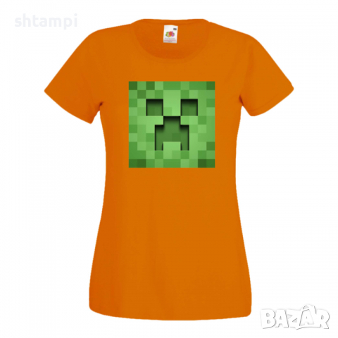 Дамска тениска Creeper Face 3 майнкрафт Minecraft,Игра,Забавление,подарък,Изненада,Рожден Ден., снимка 11 - Тениски - 36520640
