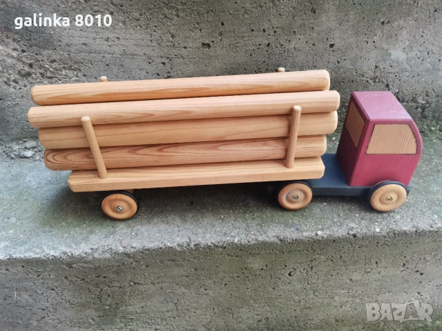 Старо дървено камионче, снимка 2 - Антикварни и старинни предмети - 51427089