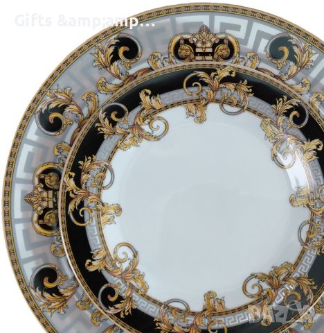 Порцеланов сервиз за хранене стил Версаче от 19 части, снимка 3 - Сервизи - 43750426