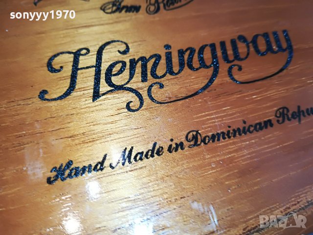 поръчана-HEMINGWAY-ARTURO FUENTE-DOMINICAN-КУТИЯ ОТ ПУРИ 1903231300, снимка 8 - Антикварни и старинни предмети - 40056676