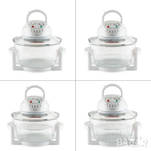 Комбинирана 2в1 халогенна фурна и еър фрайър MFC-1200,1400W,12 л., снимка 2 - Друга електроника - 51969124