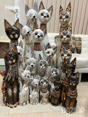 Котка от дърво 60см, 80см,100см 