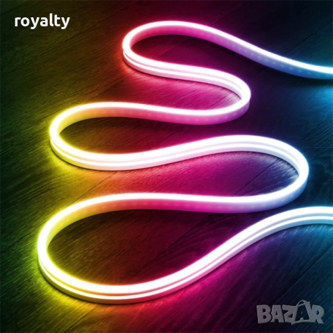 Неонови LED лентови светлини. Водоустойчиво осветление, 4.5 метра лента. Заложете на модерния блясък, снимка 10 - Декорация за дома - 52122002