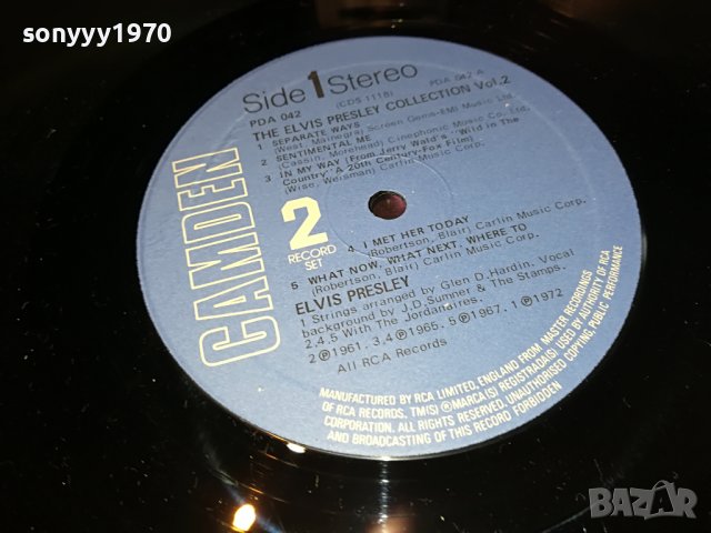 SOLD-ELVIS-2БР ПЛОЧИ-ВНОС ENGLAND 0307220943, снимка 12 - Грамофонни плочи - 37270711