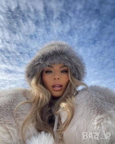 пухени шапки , снимка 5 - Шапки - 51978660