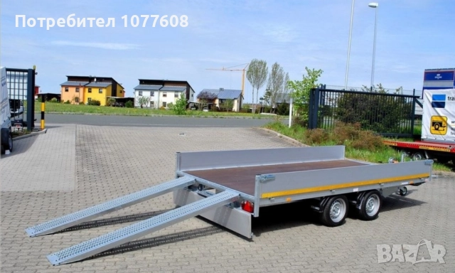 Ремарке/Платформа EDUARD 2700кг в комплект с пътеки, снимка 4 - Ремаркета - 51890328