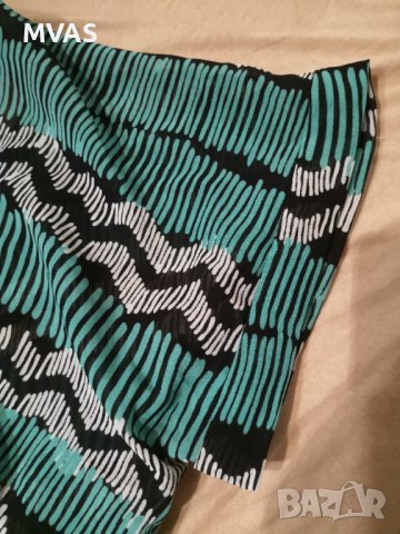Нов плажен кафтан туника L XL размер черно бяло зелено, снимка 3 - Бански костюми - 36906529