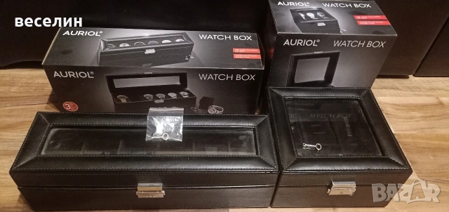 Кутии за 6 часовника, квадратна или правоъгълна, снимка 5 - Други - 53442403