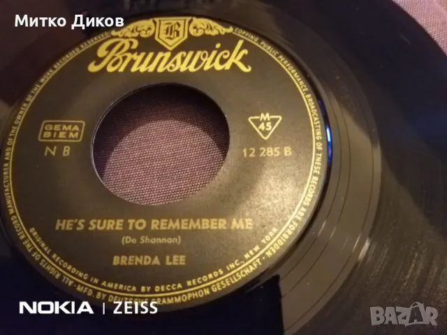 Brenda Lee малка плоча, снимка 3 - Грамофонни плочи - 48057339