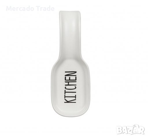 Поставка за лъжица Mercado Trade, Керамична, За кухня, Универсална, Бял, снимка 2 - Аксесоари за кухня - 40156621