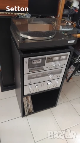 AKAI AM-2250 / AT-2250 / CS-703D + шкаф, снимка 4 - Аудиосистеми - 51296332