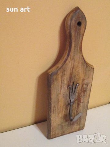 дървена арт закачалка Прованс, снимка 4 - Закачалки - 39514655