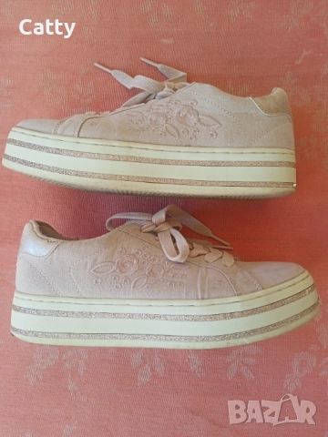 Дамски бледо розови маратонки , снимка 4 - Маратонки - 52266239