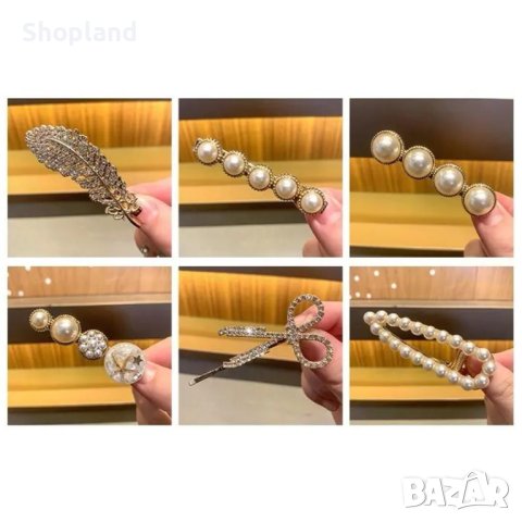 Комплект елегантни фиби за коса - 11 броя, снимка 7 - Аксесоари за коса - 43941192