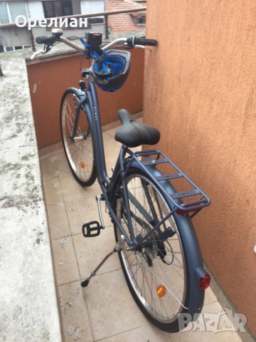 Градски велосипед ELOPS 120 с ниска рамка, син