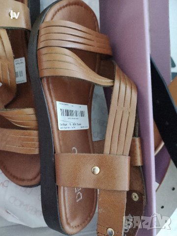Дамски сандали от естествена кожа DERIMOD , снимка 2 - Сандали - 37258468