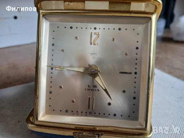 shanghai китайско механично будилниче /табакера/, снимка 2 - Други - 51393893