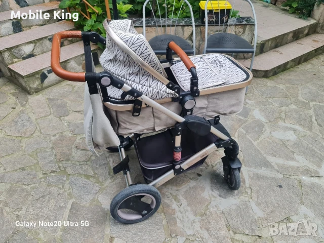 МОНИ Комбинирана количка 3 в 1 GALA Premium BARLEY, снимка 2 - Детски колички - 50577780