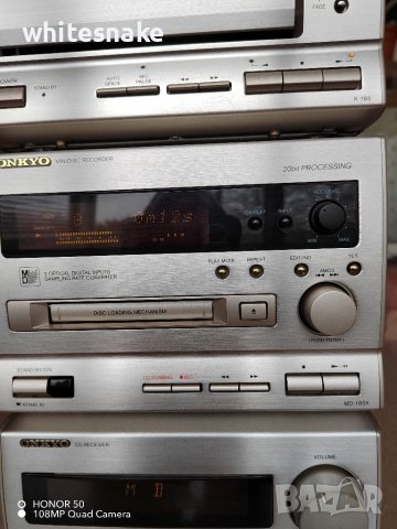 Onkyo HiFi System, CD, MD, TAPE, AUX, Tuner... , снимка 3 - Аудиосистеми - 36648764