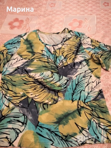 Дамска блуза с къс ръкав 