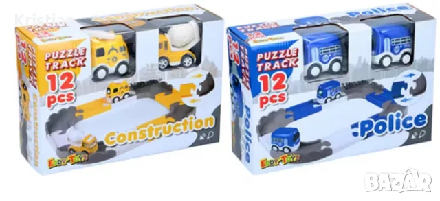 Пъзел писта - конструктор 12 части EDDY TOYS 3+