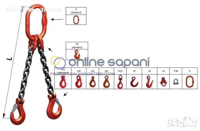 Верижни сапани с халки и куки ПАЯЦИ, снимка 5 - Други машини и части - 25686031