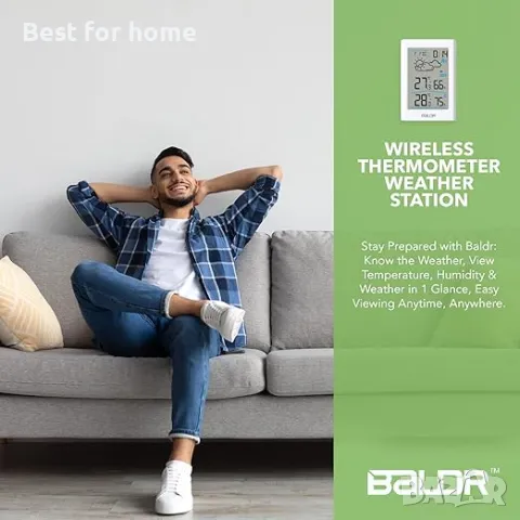 Безжична метеорологична станция с външен сензор, BALDR, снимка 5 - Друга електроника - 50176114