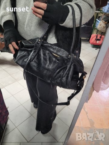 ЕСТЕСТВЕНА КОЖА,  черна чанта, снимка 12 - Чанти - 43397526