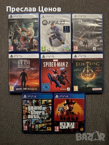 Продавам игри за Playstation 5 и PS4