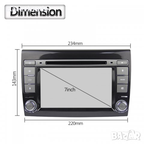 FIAT BRAVO 2007-2012 - 7'' АНДРОИД НАВИГАЦИЯ, 9093, снимка 11 - Аксесоари и консумативи - 29017867