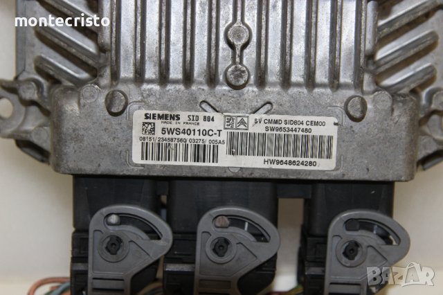 Моторен компютър ECU Citroen C3 (2002-2010г.) 5WS40110CT / SW9653447480 / 5WS40110C-T / SID 804, снимка 2 - Части - 43326983