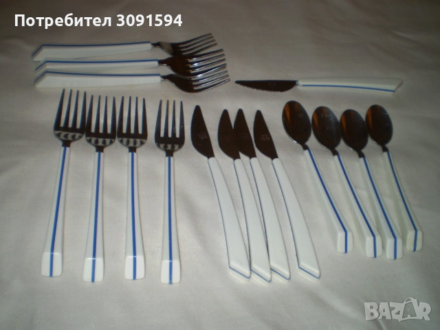 Винтидж прибори зППрибори  хранене от авиокомпания от 80-те години на миналия век, снимка 7 - Прибори за хранене, готвене и сервиране - 53010714