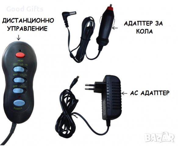 Масажираща постелка за стол или кола масажор, снимка 3 - Масажори - 39296961