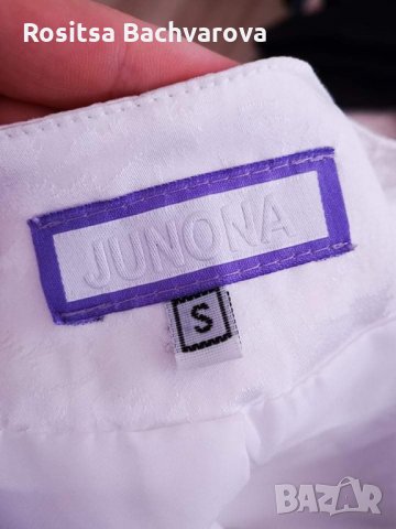 Бяла рокля Junona, S размер, снимка 4 - Рокли - 28045194