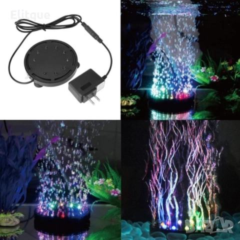 Водоустойчива LED лампа с режим за въздушни мехурчета за аквариум с рибки , снимка 2 - Лед осветление - 52904654