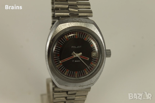 1970's Руски Ръчен Часовник POLJOT 2614.2H, снимка 4 - Мъжки - 51626425