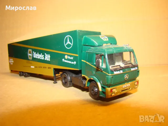 HERPA H0 1/87 MERCEDES BENZ КАМИОН МОДЕЛ КОЛИЧКА, снимка 4 - Колекции - 48603442