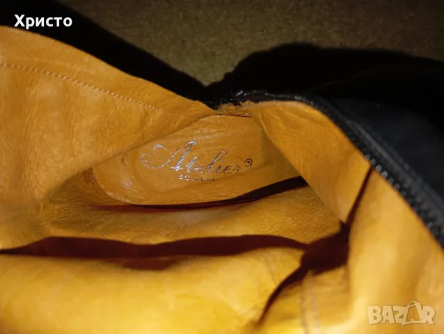 Дамски кожени ботуши , снимка 3 - Дамски ботуши - 48182368