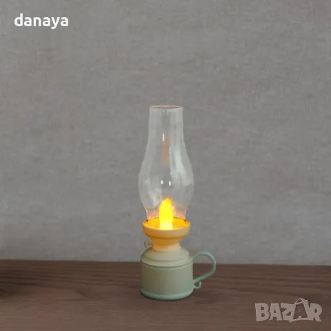 5413 Ретро коледен фенер Газова лампа, 13 см, снимка 4 - Декорация за дома - 47826035