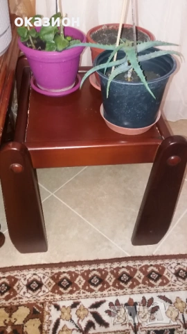 две маси холна и помощна +цветята, снимка 3 - Маси - 53507221