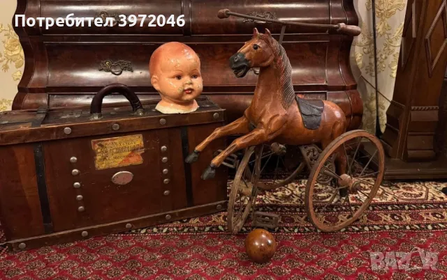 Антикварно конче велосипед от 19 век , снимка 4 - Антикварни и старинни предмети - 49694129