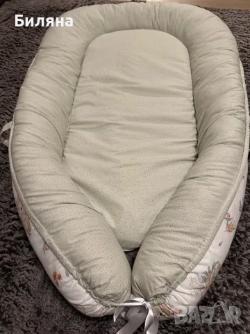 Бебешко гнездо -двулицево с дръжки 100/55 см, снимка 4 - Бебешки легла и матраци - 50622377