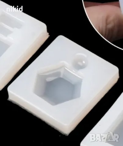 мини парфюм шише бутилка силиконов молд форма фондан смола шоколад декор, снимка 2 - Форми - 40389349