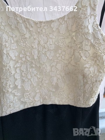 Рокля елегантна дълга горната час с бяла дантела от зад отворена с презрамки , снимка 4 - Рокли - 43445916