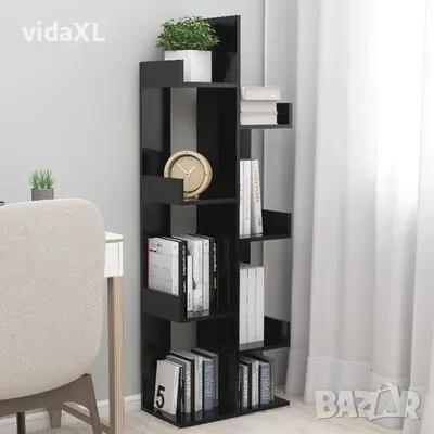 vidaXL Библиотека, бяла, 48x25,5x140 см, инженерно дърво(SKU:808910), снимка 2 - Други - 48135609