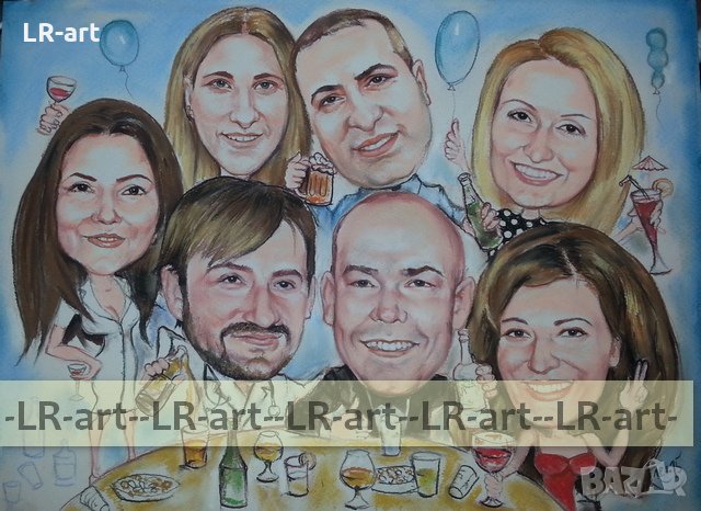 Рисувам ръчно КАРИКАТУРИ, ШАРЖ , снимка 14 - Картини - 28494324